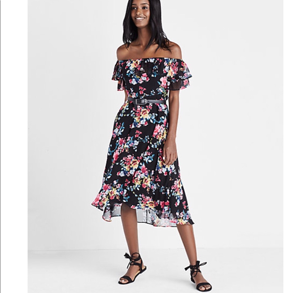 Express Midi off-the-shoulder dress